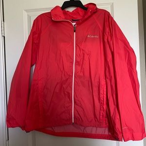 Plus size Columbia rain jacket